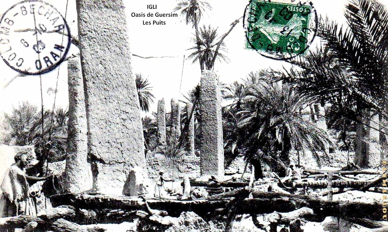 Igli - Oasis de Guersim - Les Puits - 1903.jpg